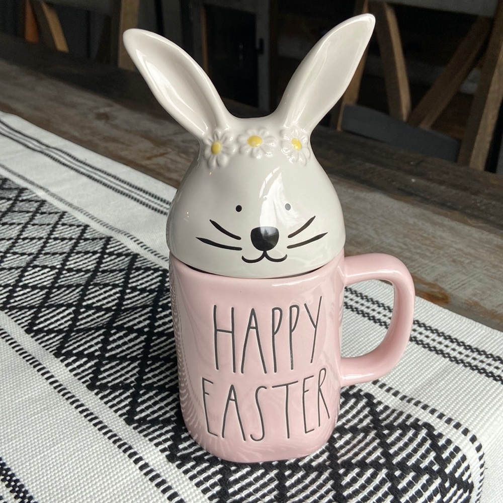 Rae Dunn Easter Mug with Bunny Topper